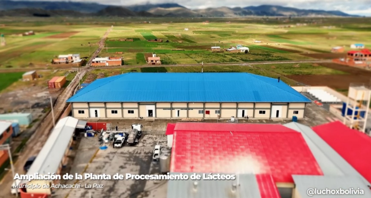 Ampliación de la planta procesadora de lácteos de Achacachi será entregada este viernes