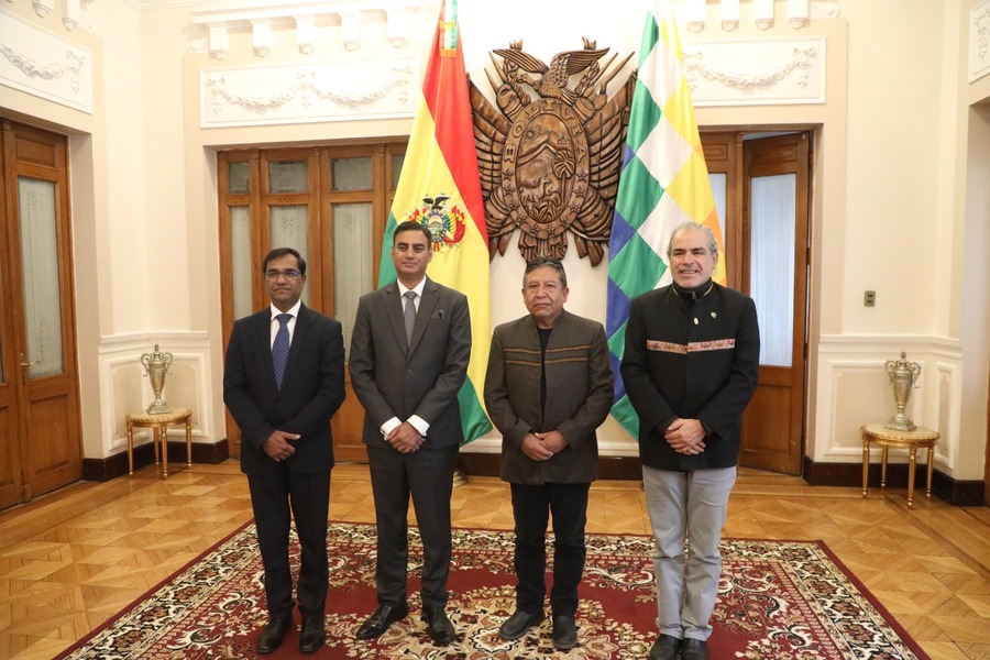 Bolivia e India elaboran Memorándum de Entendimiento estratégico para el desarrollo en salud, tecnología, cultura y agricultura 