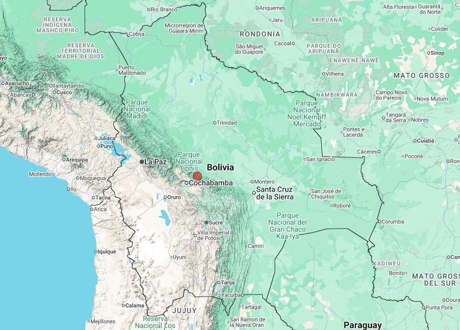 Registran sismo de magnitud 3,8 con epicentro en el Chapare 