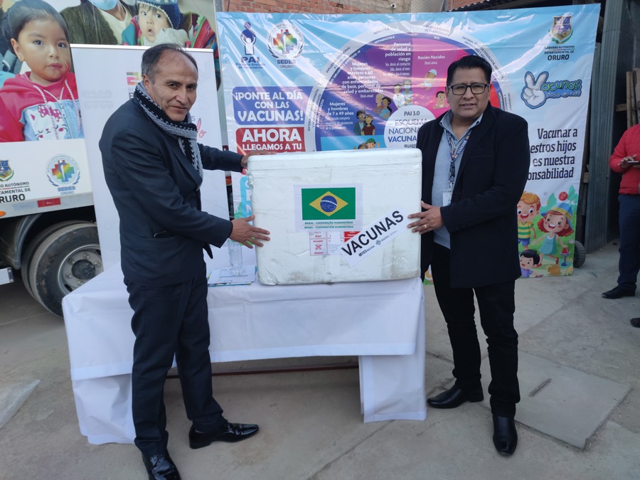 Oruro recibe 26.690 dosis de la vacuna para prevenir el sarampión