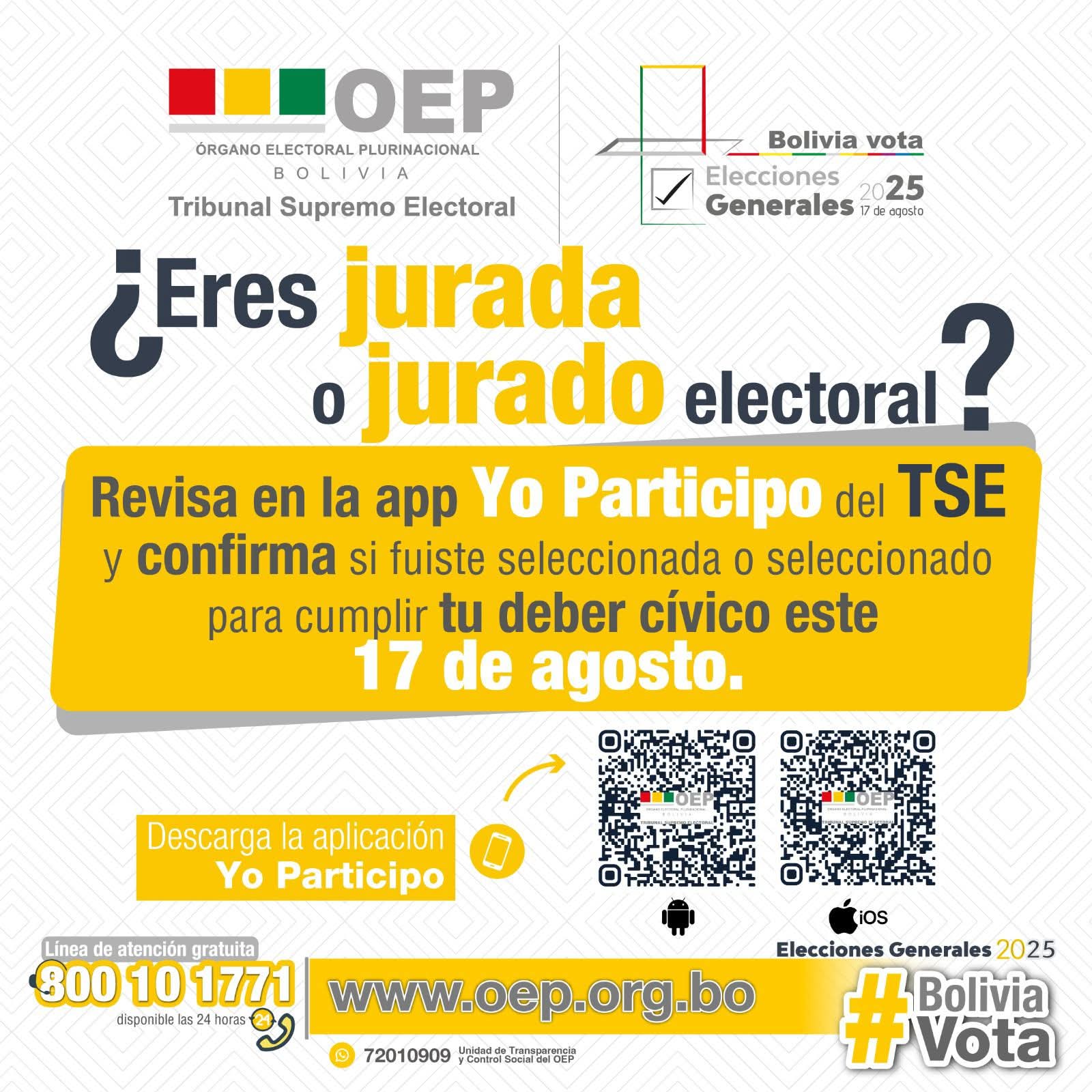 Inicia recepción de excusas para jurados, el trámite se lo puede hacer de forma virtual