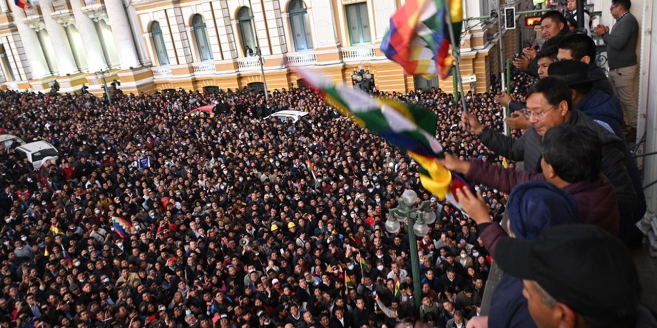 Arce aboga por la unidad de la izquierda antes de que sea tarde y para evitar la destrucción del Estado Plurinacional
