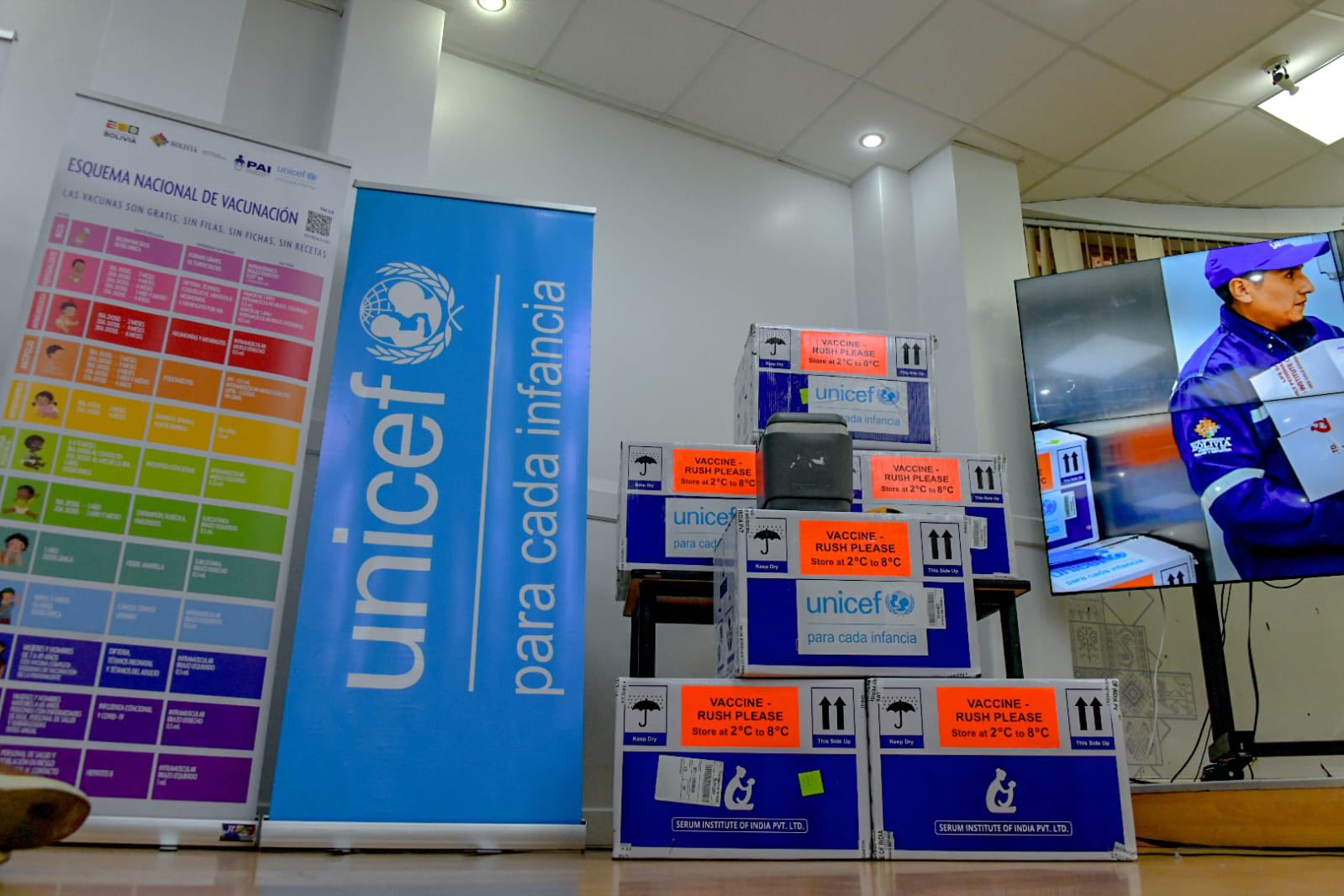 Dosis contra el sarampión donadas por Unicef llegarán a Sedes de los 9 departamentos para mayor cobertura y prevención