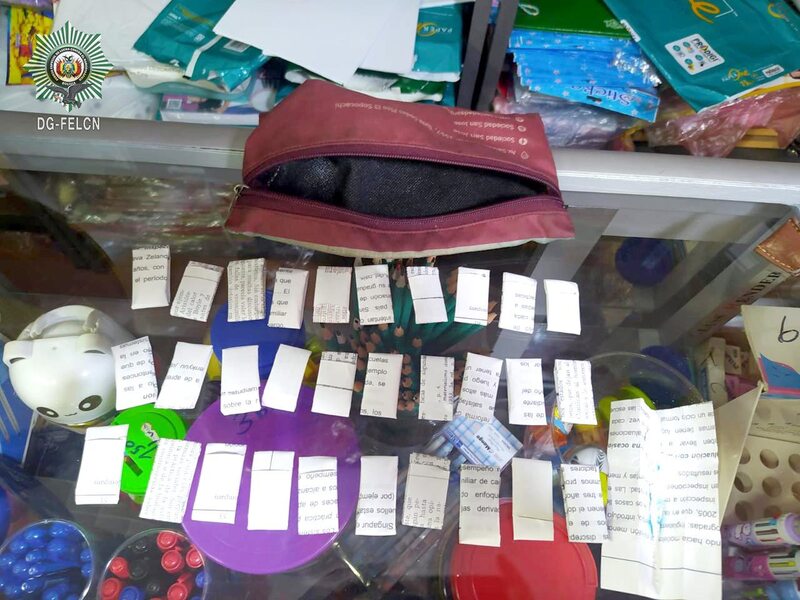 Una librería era utilizada como centro de distribución de droga en La Paz