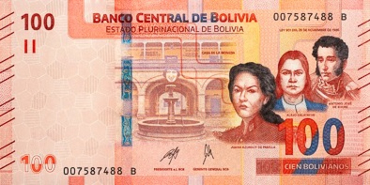 En Bolivia empieza a circular la serie “B” de la primera familia de billetes con modernas medidas de seguridad