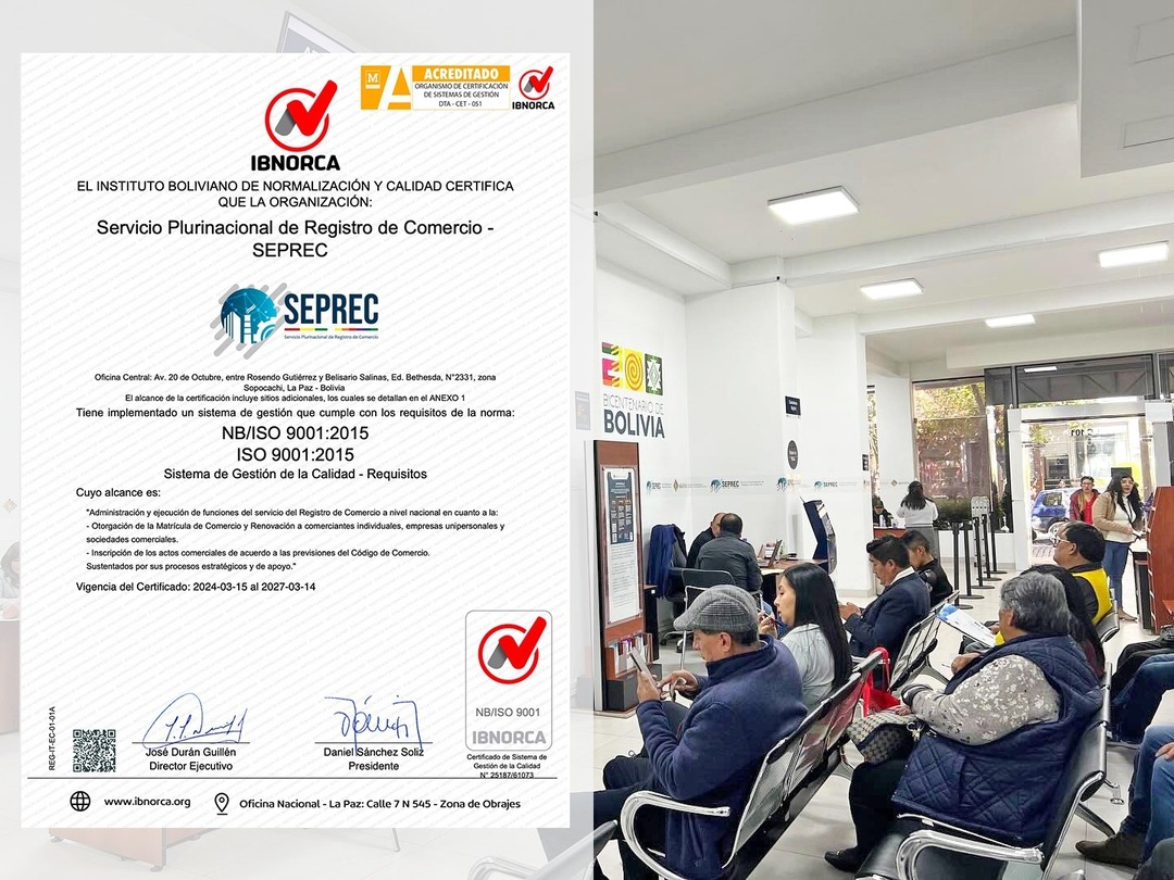 Santa Cruz y La Paz tienen los mayores registros de trámites en el Seprec