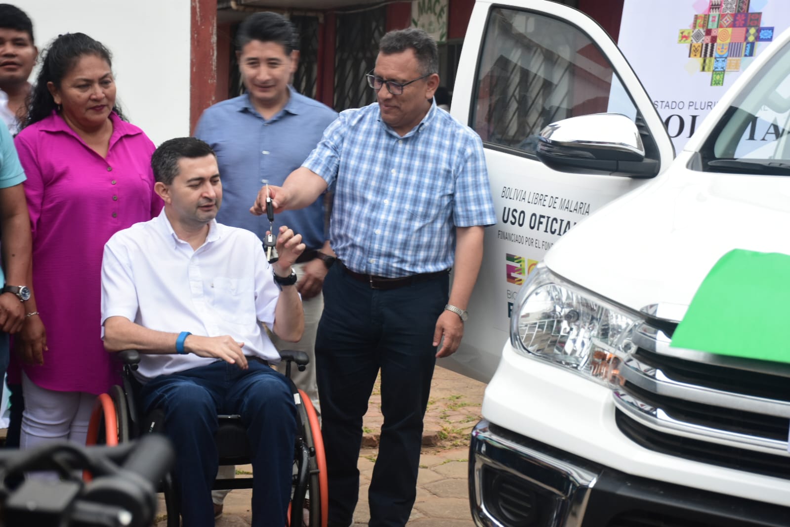 Entrega del equipamiento a la Gobernación de Pando. Foto: MinSalud.