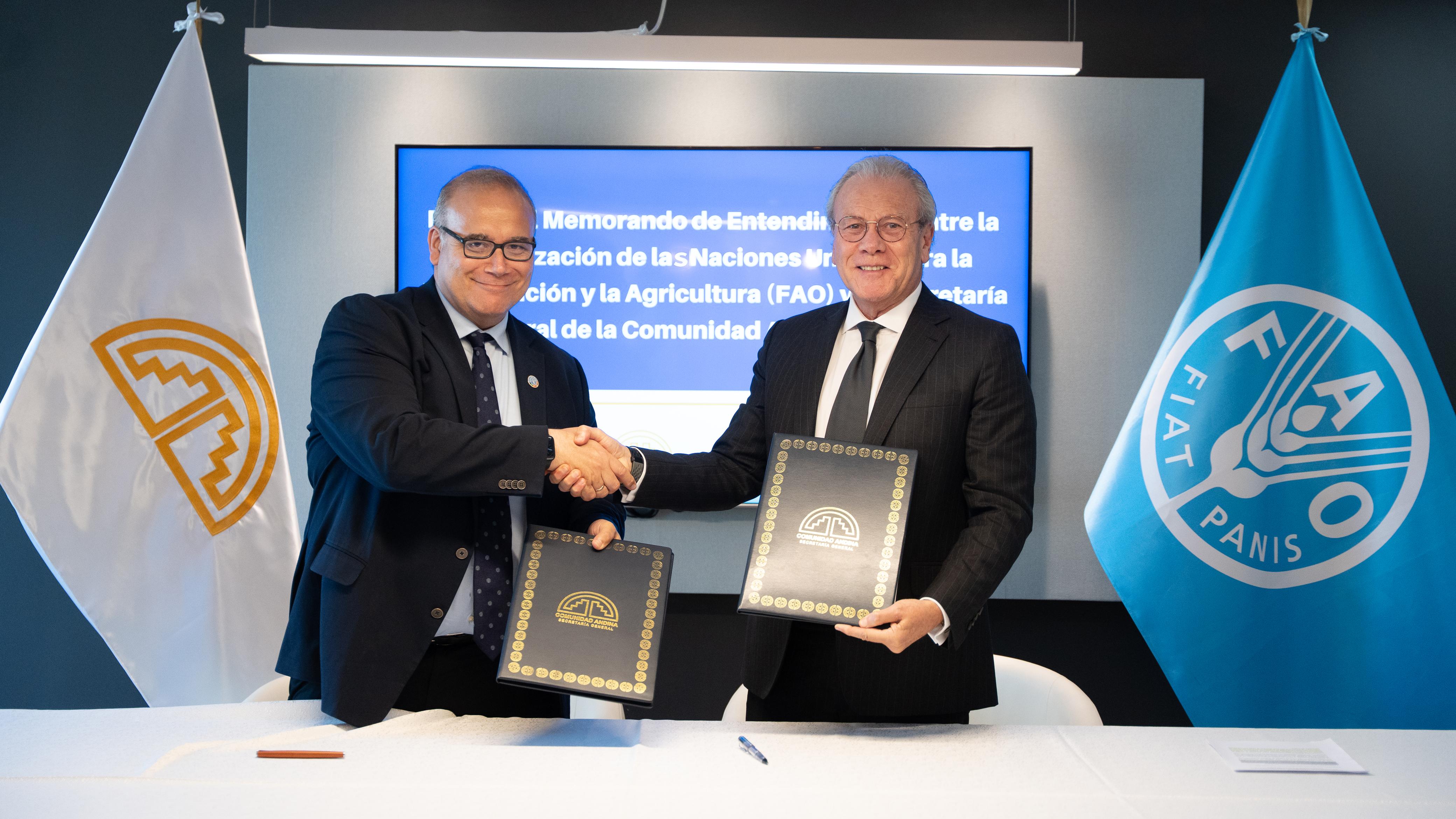 FAO y CAN renuevan alianza para la seguridad alimentaria en Bolivia, Colombia, Ecuador y Perú