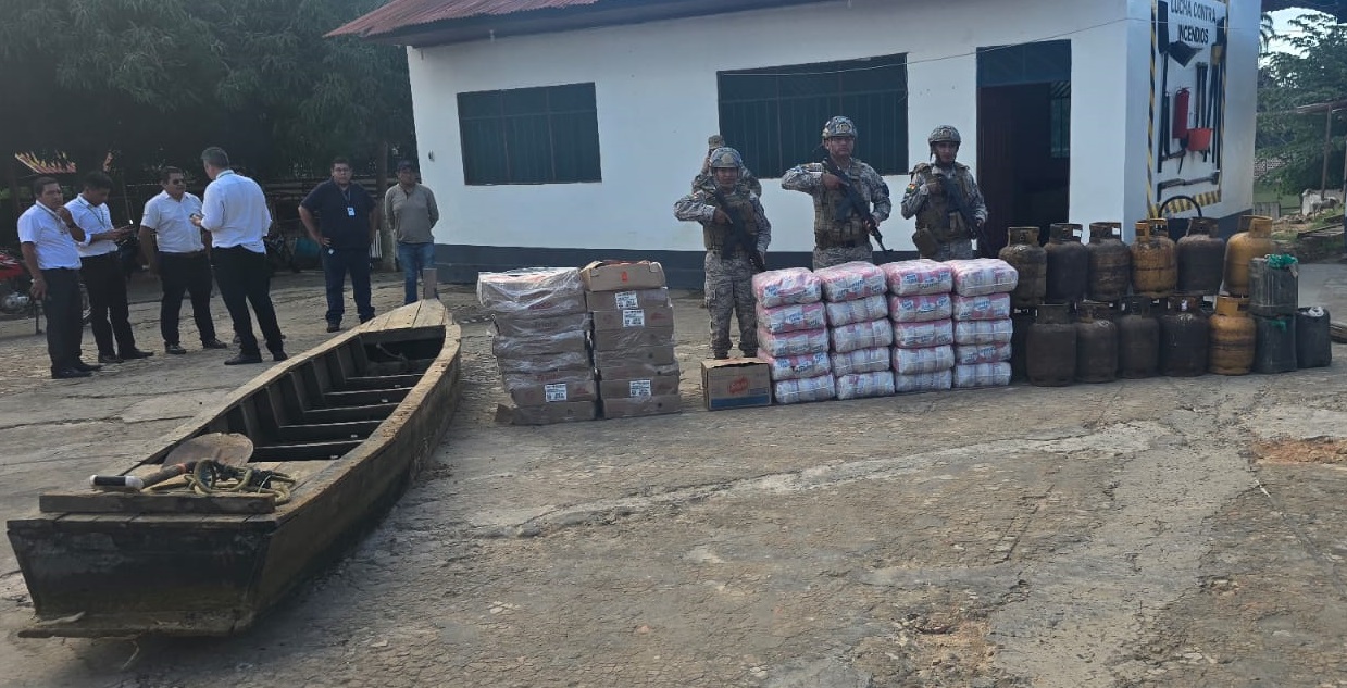 Militares incautan garrafas de GLP, frutas, combustible, alimentos y vehículos