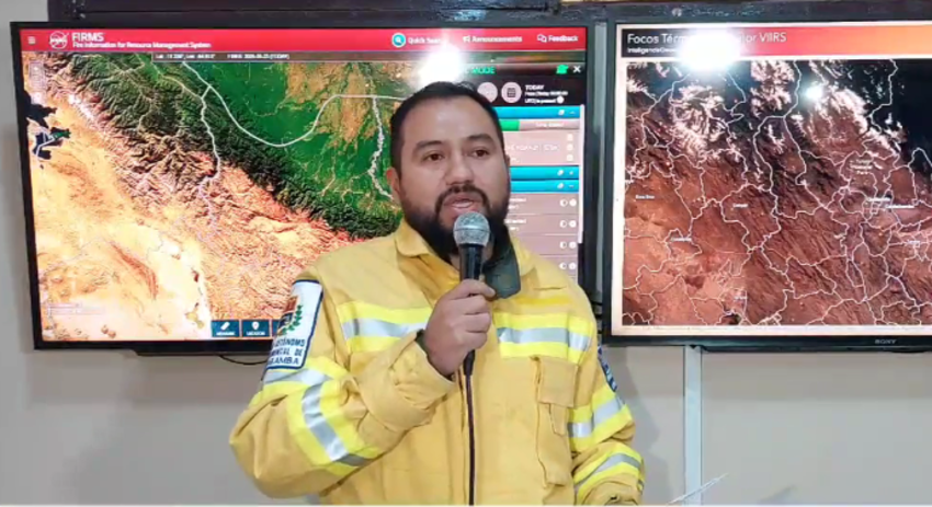 Cuatro incendios forestales fueron sofocados la noche de San Juan en Cochabamba