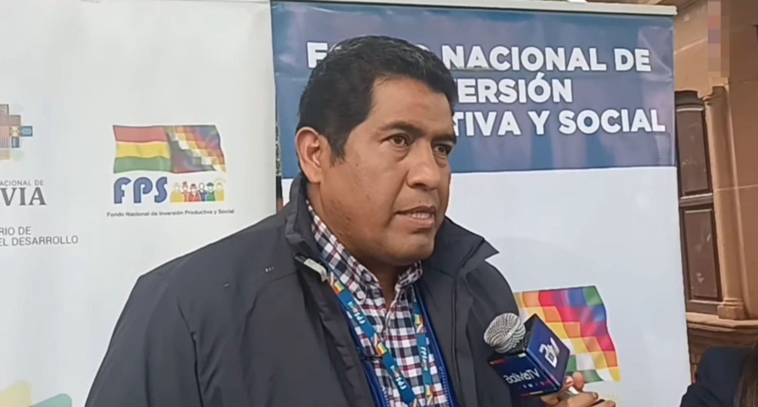 Gerente regional del Fondo Nacional de Inversión Productiva y Social (FPS), Gonzalo Salazar. Captura: Radio Chuquisaca