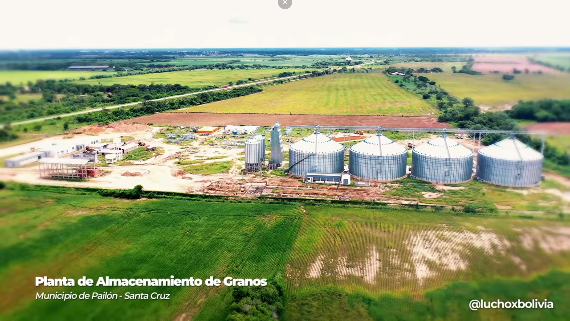 Construcción de la planta de almacenamiento de granos en Pailón tiene un avance de 76,2%
