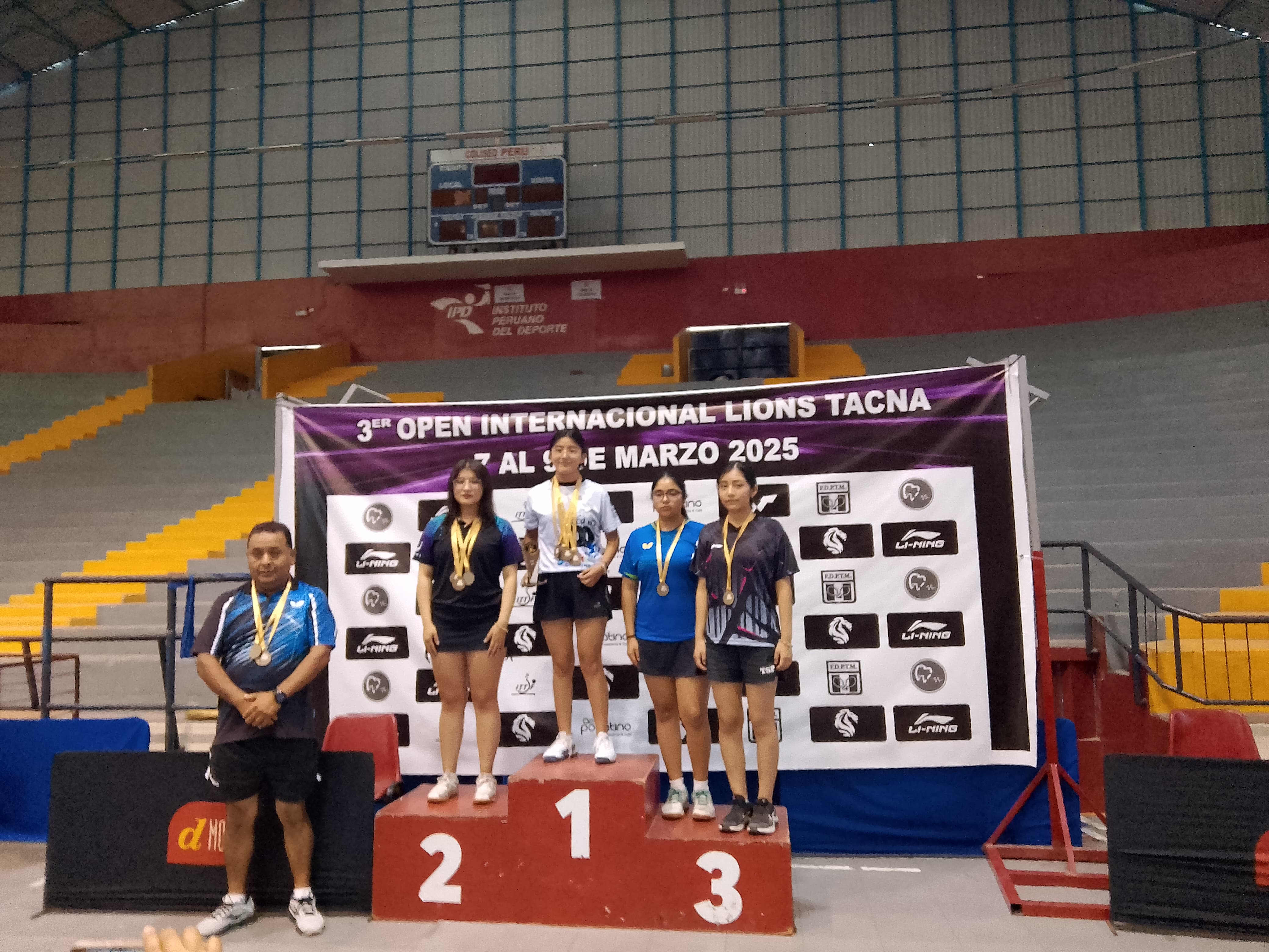 Viviana Gutiérrez brilla con dos preseas doradas en el Open Internacional Lions de Tenis de Mesa en Perú