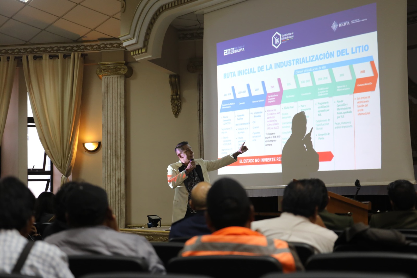 Gobierno socializa contrato con CBC ante profesionales, universitarios y sectores sociales de Cochabamba