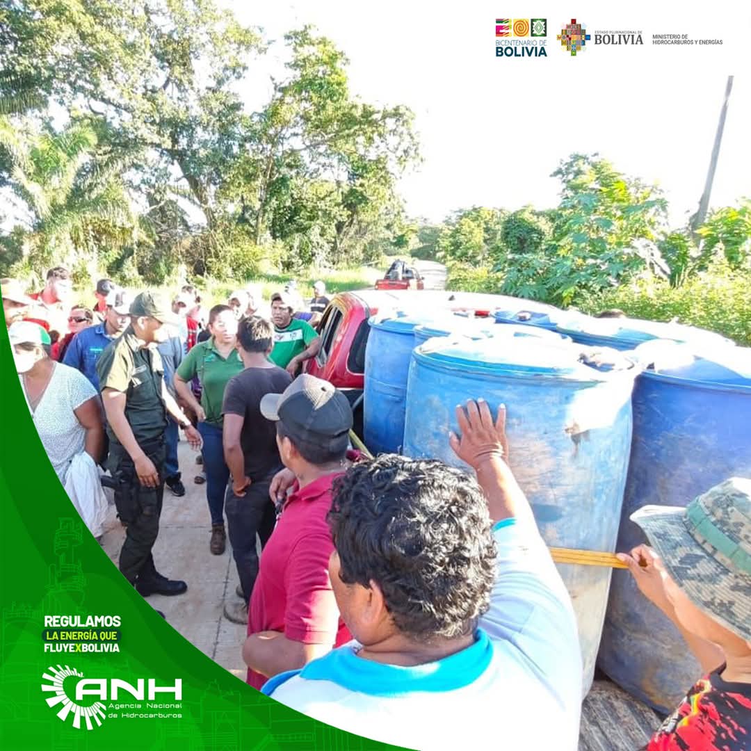 En San Borja secuestran 1.200 litros de diésel y aprehenden a una persona