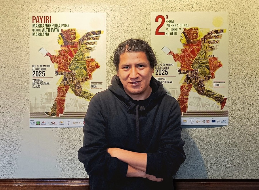 La imagen de la Feria del Libro refleja la fuerza de El Alto y lleva el sello de Oscar Zalles 