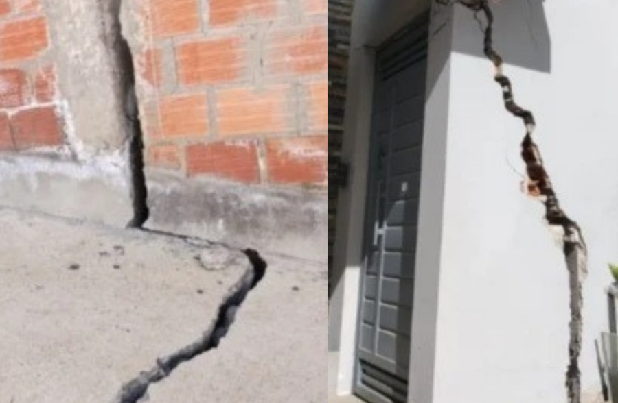 Reportan grietas en cinco viviendas de la zona Los Rosales y piden atención a la Alcaldía de La Paz