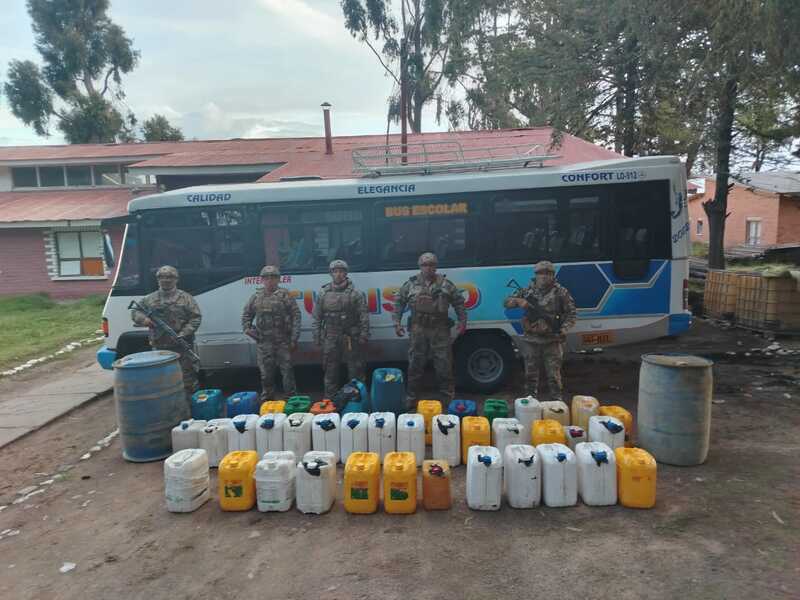 En seis días, comisan alimentos, bebidas y combustible de contrabando por más de Bs 2.2 millones