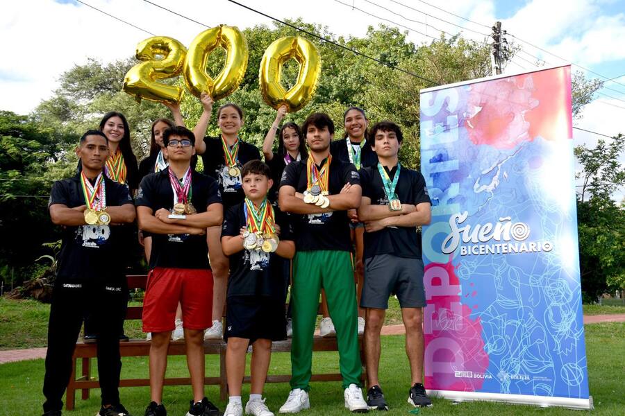 Becarios del “Sueño Bicentenario” conquistaron 200 medallas para Bolivia en cinco meses