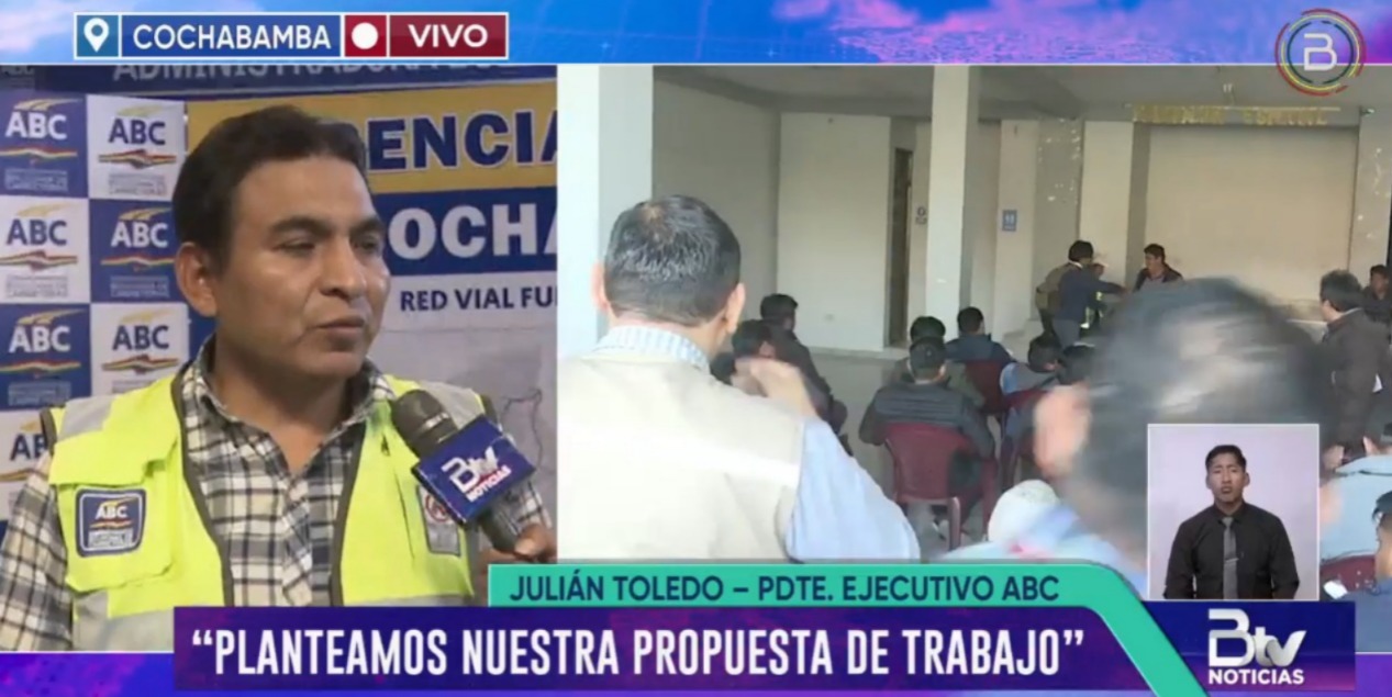 ABC presenta propuesta de trabajo al transporte de Cochabamba y pide levantar el bloqueo
