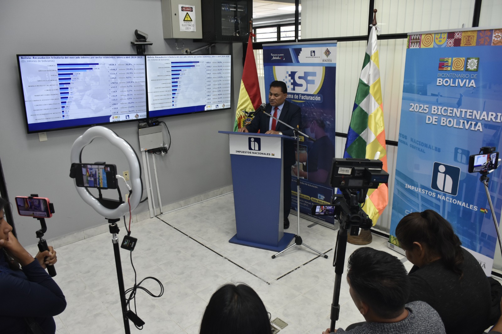 Recaudación tributaria crece en 10,8% y alcanza a Bs 218,3 en Tarija a abril 