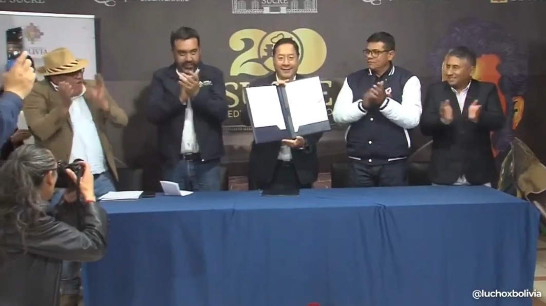 Firman convenio para la construcción de la presa reguladora en la cuenca Ravelo en Sucre