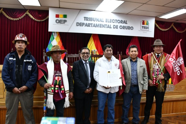 Agrupación ciudadana Oruro Primero logra su personalidad jurídica con miras a las subnacionales de 2026