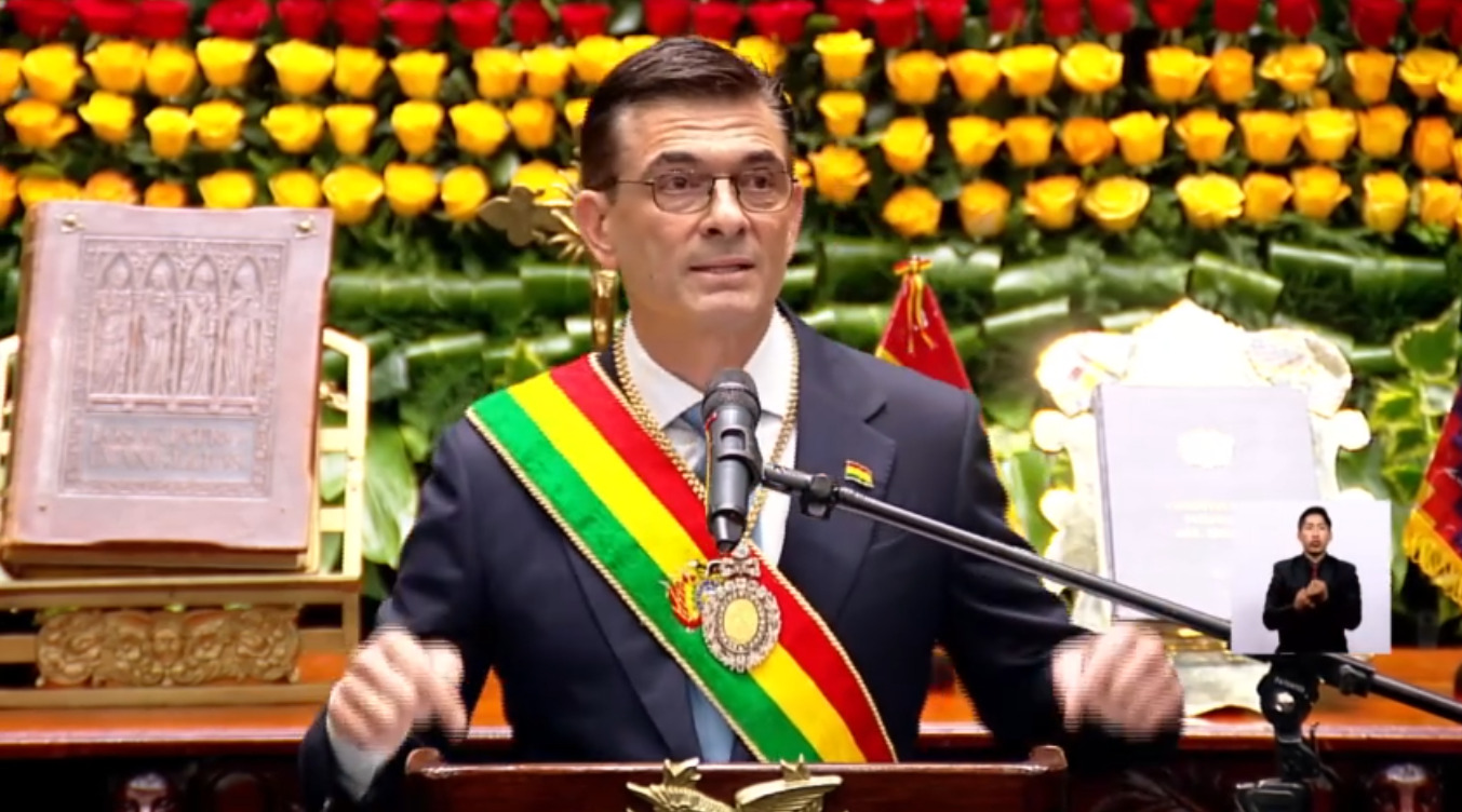 Primer discurso presidencial: Paz promete un nuevo tiempo para Bolivia, uno de libertad, reconciliación y unidad