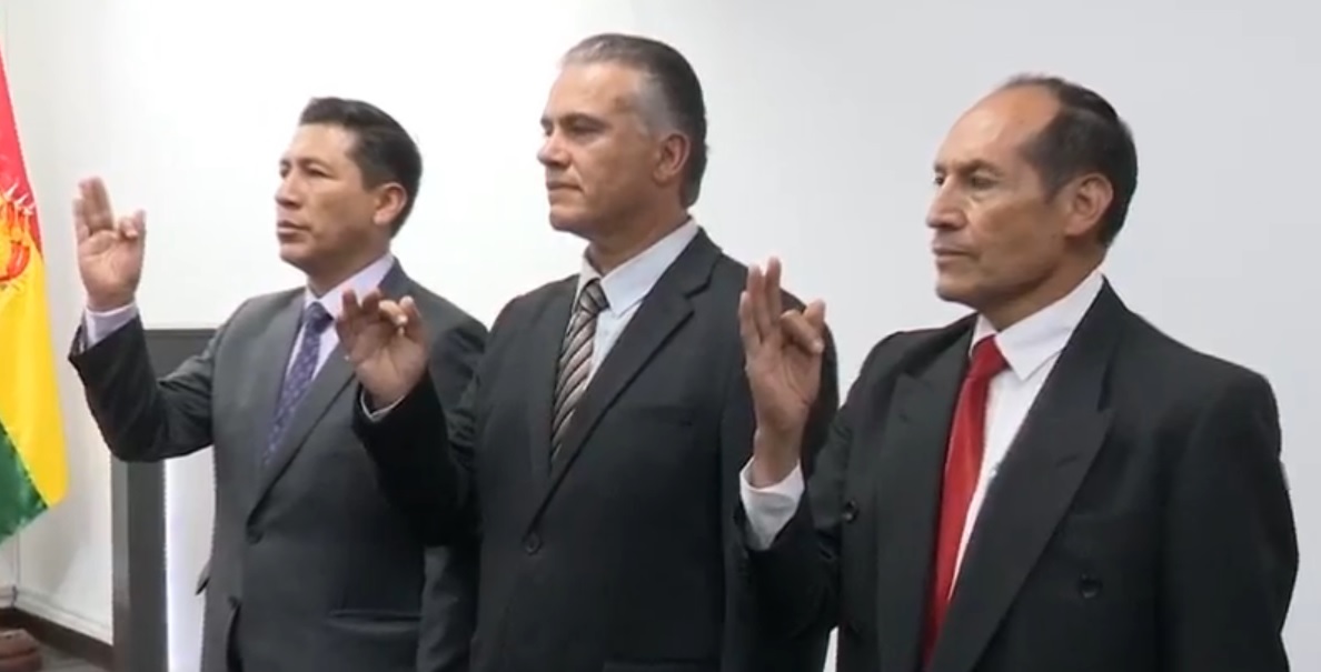 Ministerio de Gobierno completa su equipo con los viceministros Jorge García, Ernesto Justiniano y Rolando Montaño