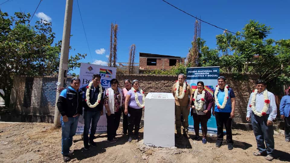 Gobierno entrega en Capinota obras urbanas con inversión de Bs 2 millones
