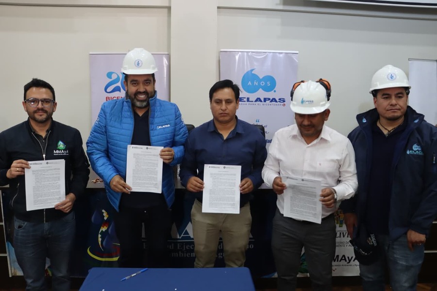 Fortalecen el desarrollo de Chuquisaca con más de Bs 157,6 millones para obras de agua, saneamiento y riego