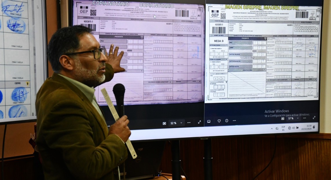 TED Oruro desmonta versión de fraude y advierte sobre delito por falsificación de actas
