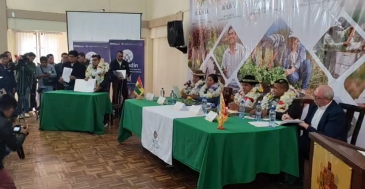 Fonadin y municipios de los Yungas impulsan proyectos productivos por Bs 23 millones con apoyo de la Unión Europea