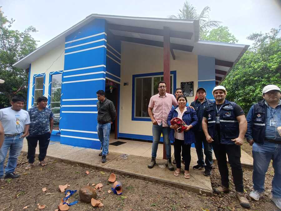En comunidades de Beni entregan 250 viviendas sociales para beneficio de más de 870 personas