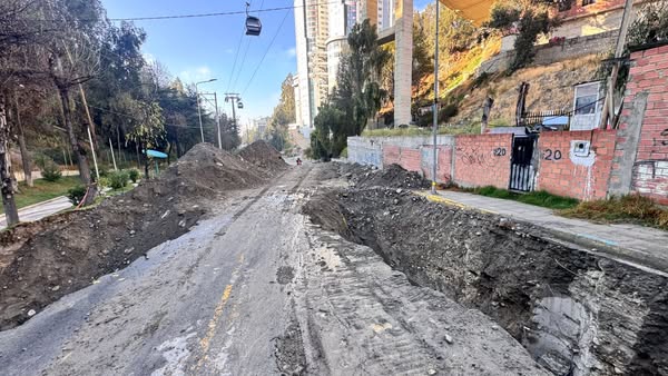 La Paz: Trabajos en la avenida del Poeta se retrasan por fallas de diseño y construcción