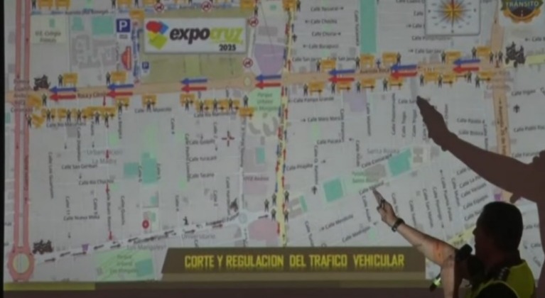 Más de 600 policías y drones darán seguridad en la Expocruz 2025