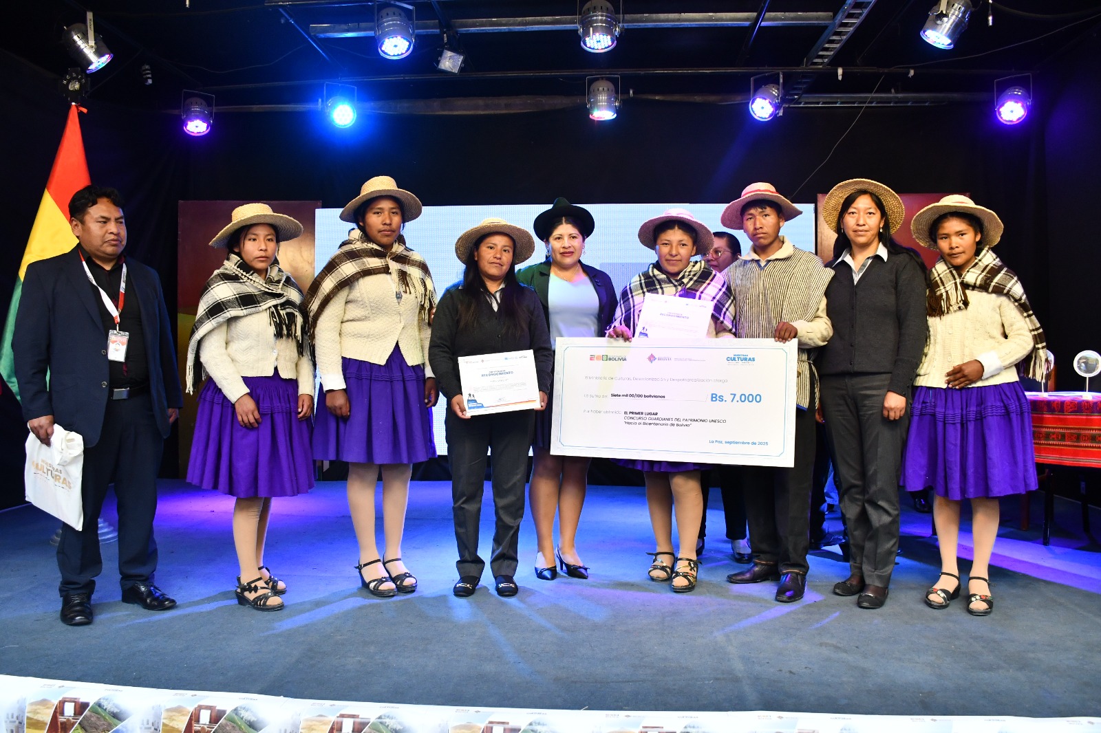 Premian a ganadores del concurso nacional “Guardianes del Patrimonio UNESCO” en Bolivia