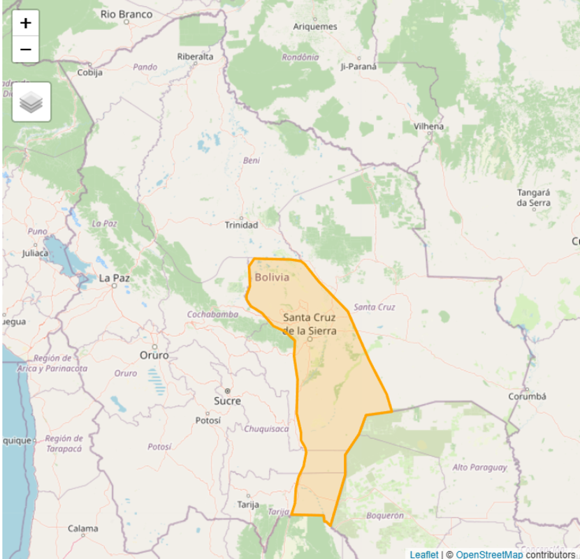Emiten alerta Naranja por vientos fuertes en Tarija, Santa Cruz y Chuquisaca