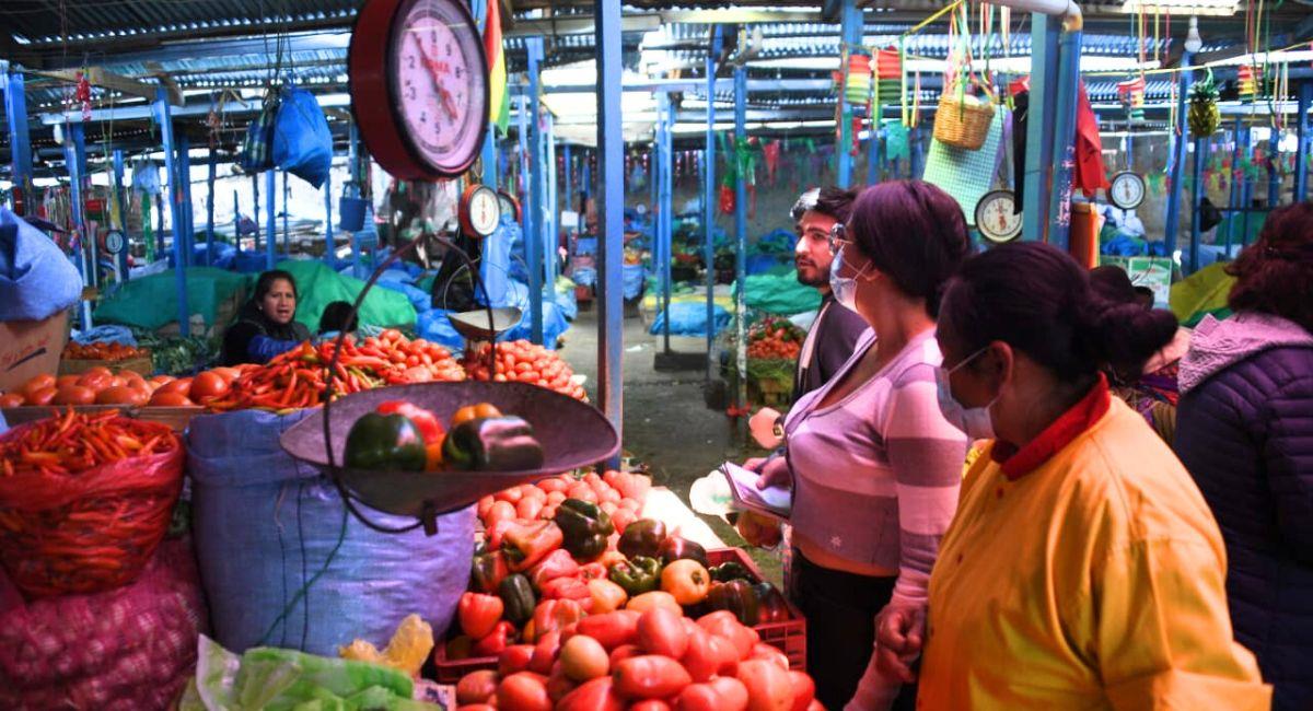 Disminuyen los precios de las verduras en el mercado Rodríguez de La Paz por el ingreso normal de productos