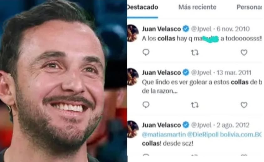 Ola de críticas a Juan Pablo Velasco por publicaciones con expresiones racistas en redes sociales