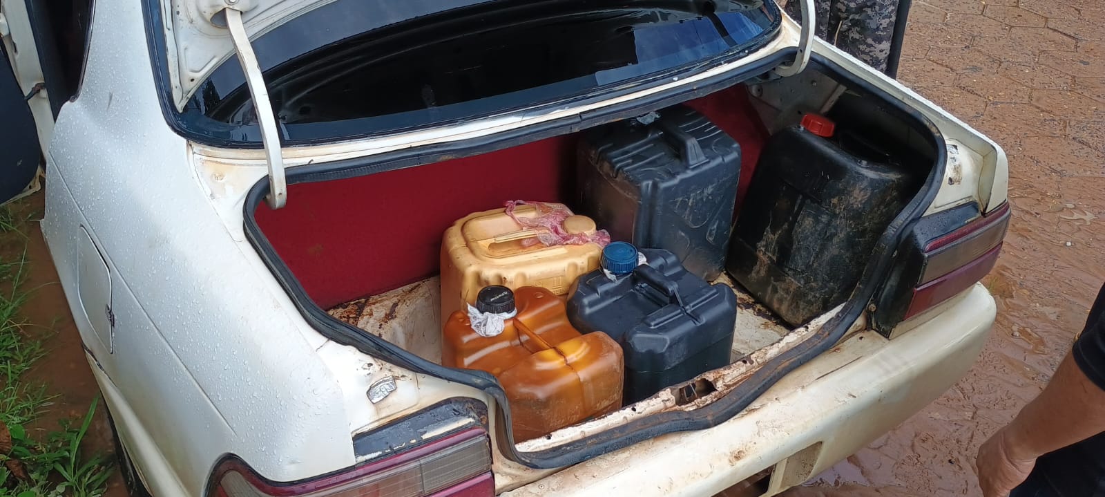 La ANH evita el contrabando de 200 litros de diésel en la frontera con Brasil