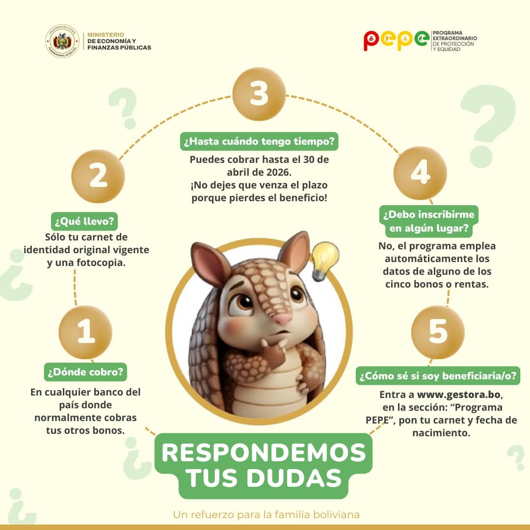 Habilitan líneas gratuitas para consultas sobre los beneficiarios del Bono PEPE