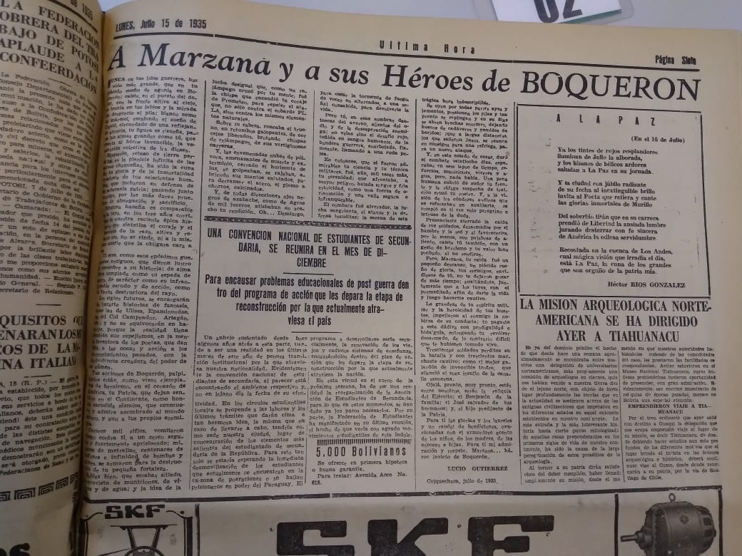 Boquerón escribía 90 años atrás la gloria y la misera de la guerra