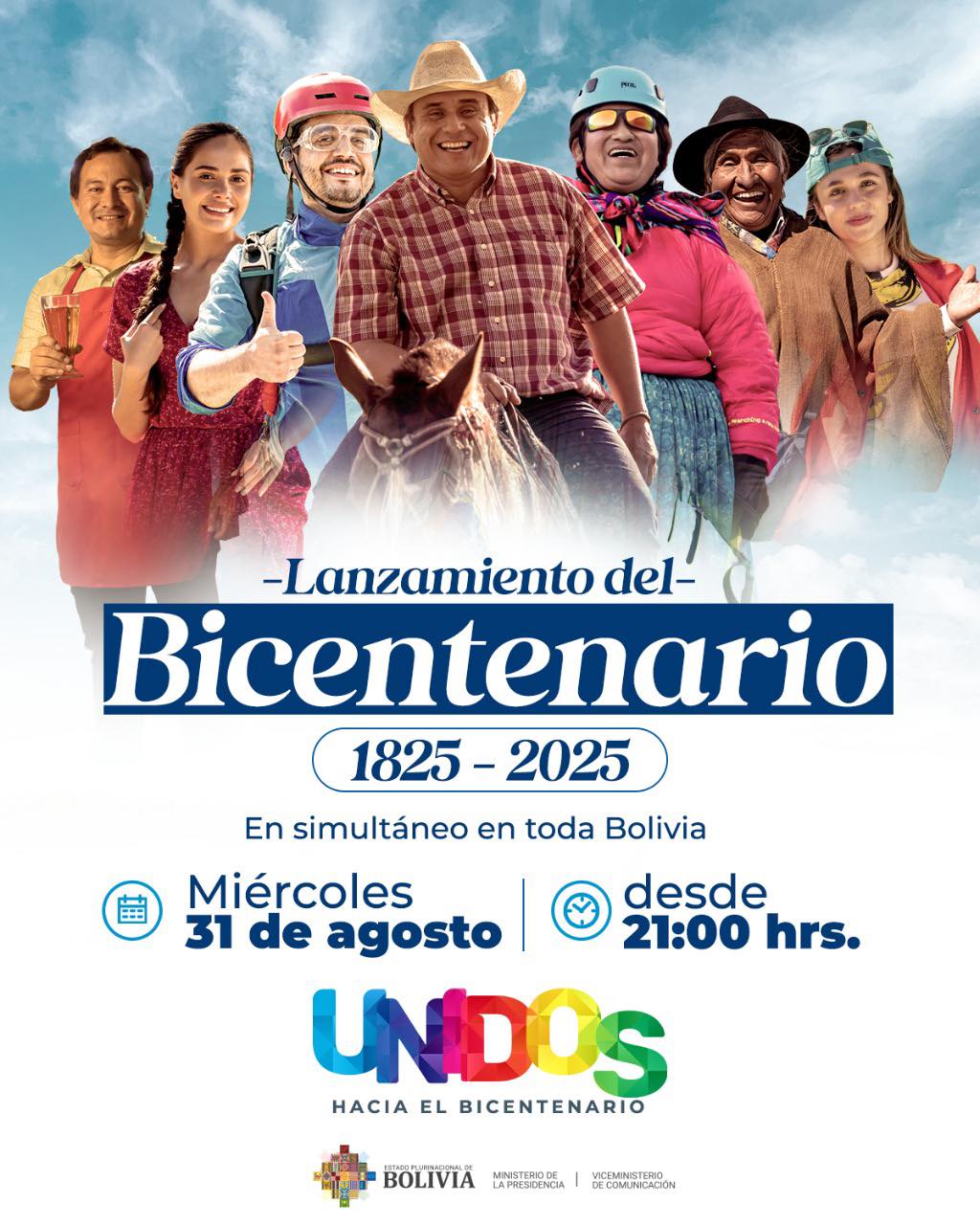 Bolivia lanzará hoy cruzada hacia el Bicentenario de 2025