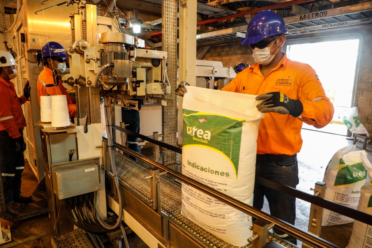 Planta de Urea supera el 100% de su capacidad instalada y produce 2.105 toneladas en un día