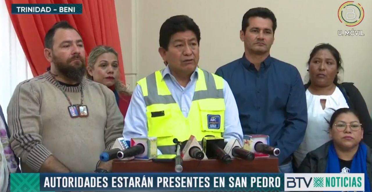 Montaño inspecciona el tramo Guayaramerín – La Moroña – Trinidad y dialogará con indígenas de Beni