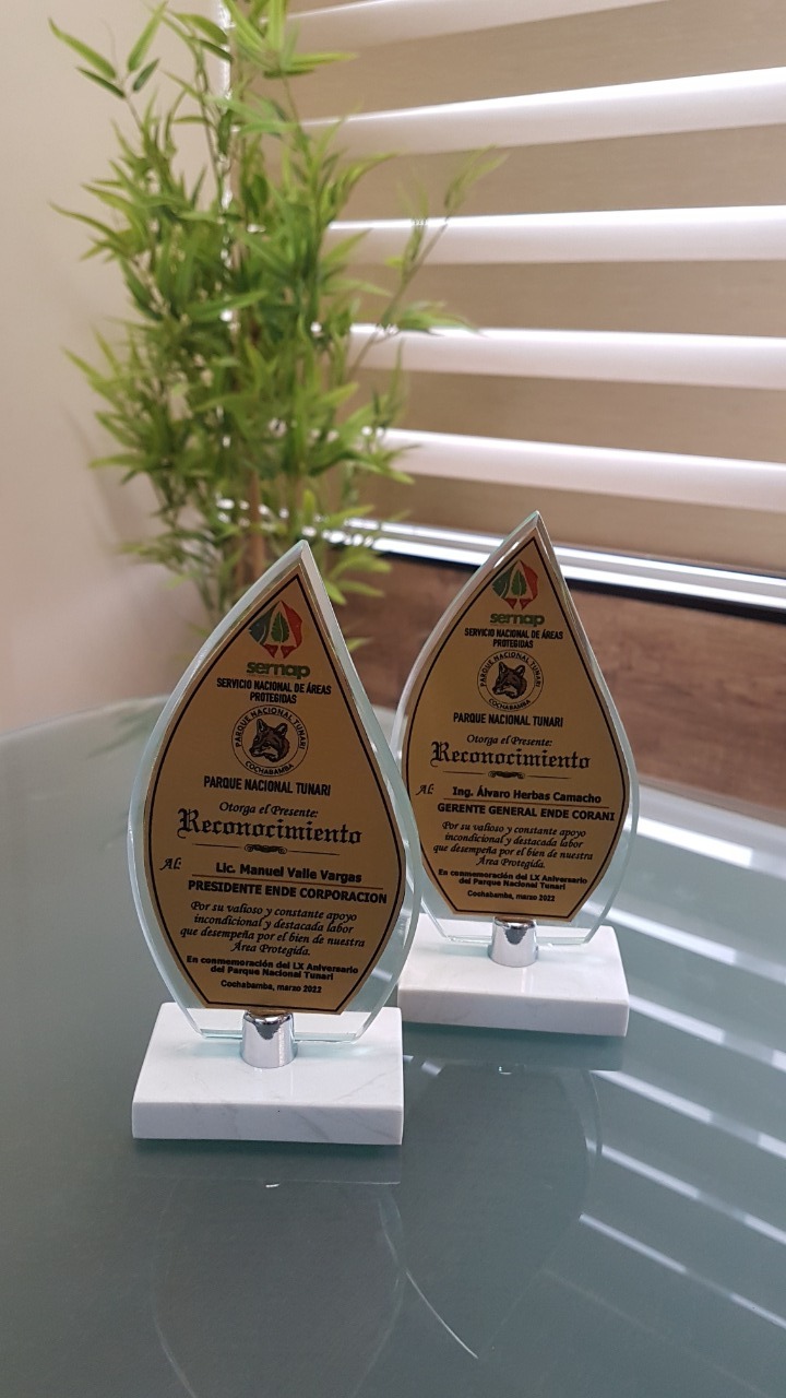 Parque Nacional Tunari reconoce labor de ENDE en la preservación del medio ambiente 