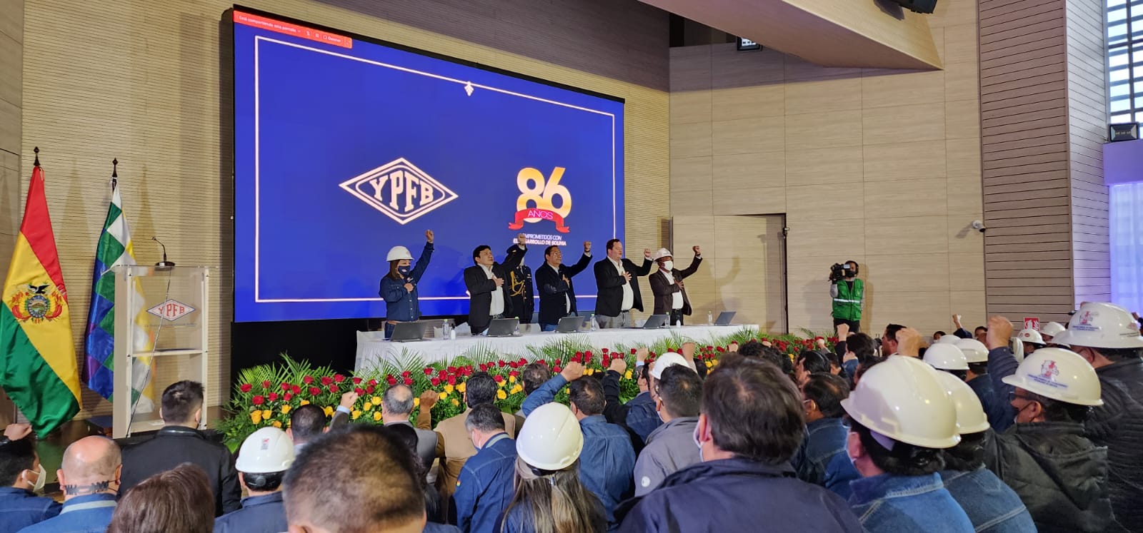 Con una renta de casi $us 3.000 millones, Arce destaca que YPFB está fortalecida y es una de las mejores petroleras de la región 