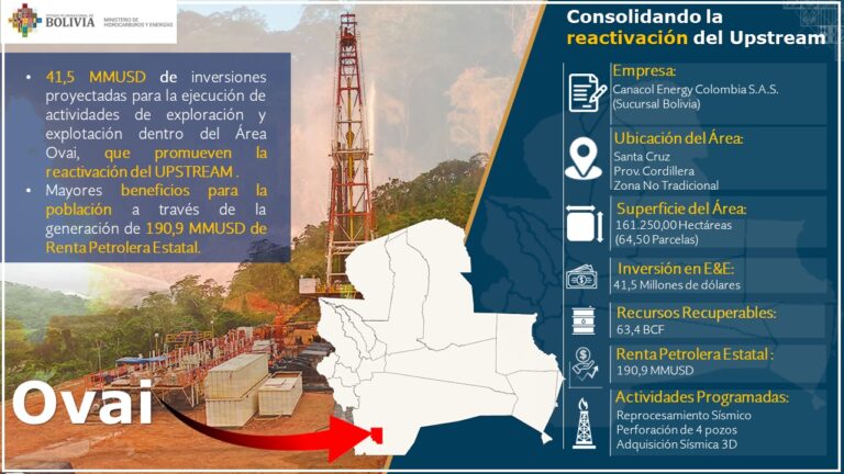 Gobierno busca dinamizar exploración y explotación en 3 regiones que podrían generar $us 1.700 millones de renta petrolera