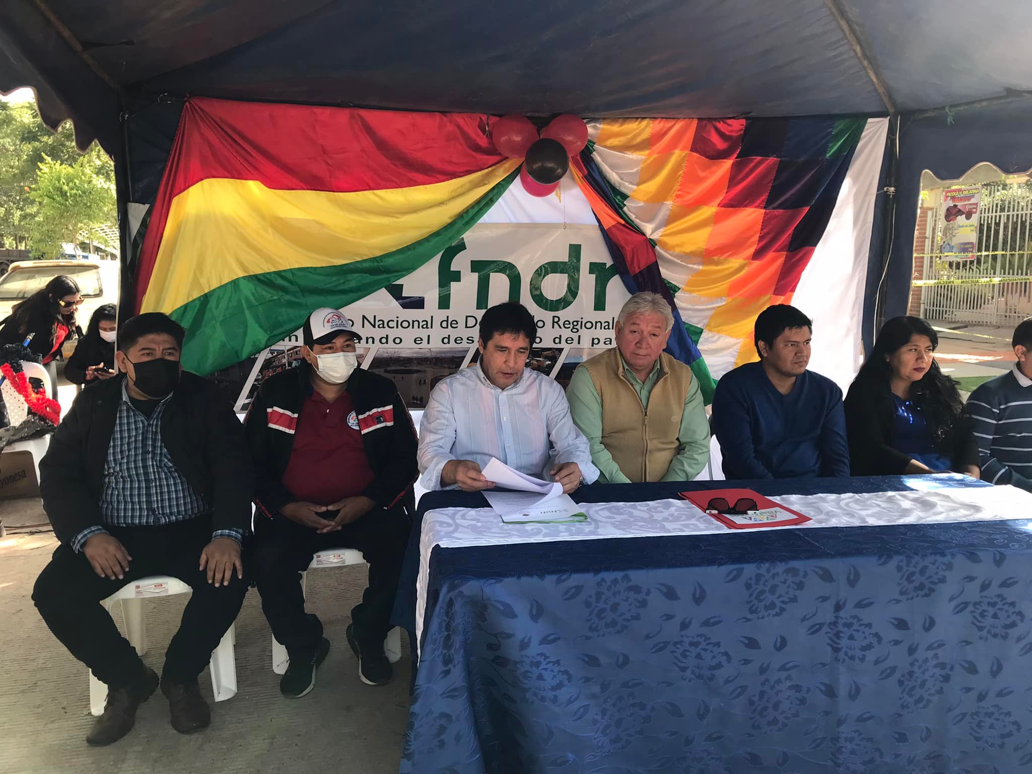 FNDR financia Bs 7,2 millones para la construcción y mejoramiento de aceras en Villa Montes